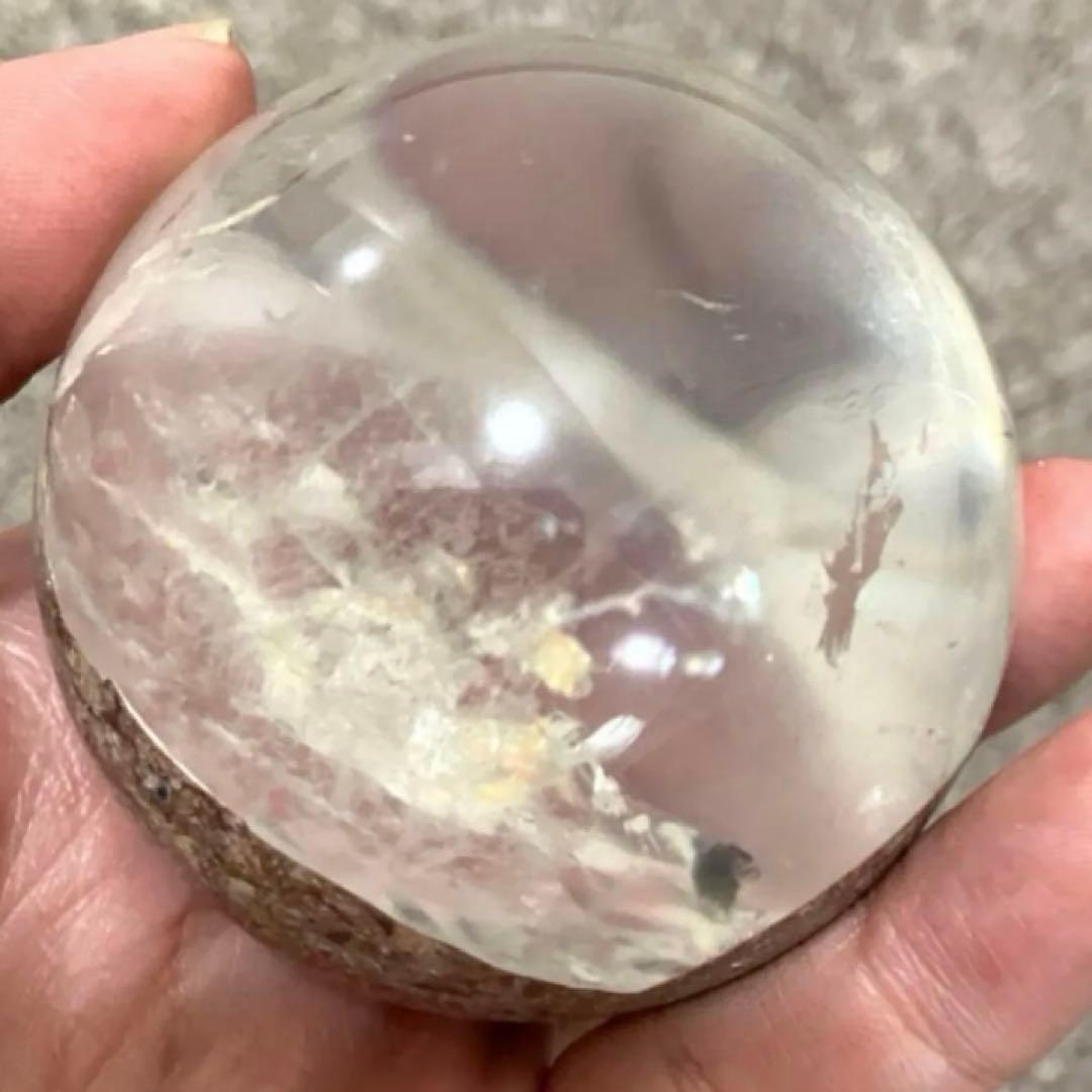 台座付　ガーデンクォーツ　ガーデン水晶　スフィア　丸玉　鑑賞石　パワーストーン