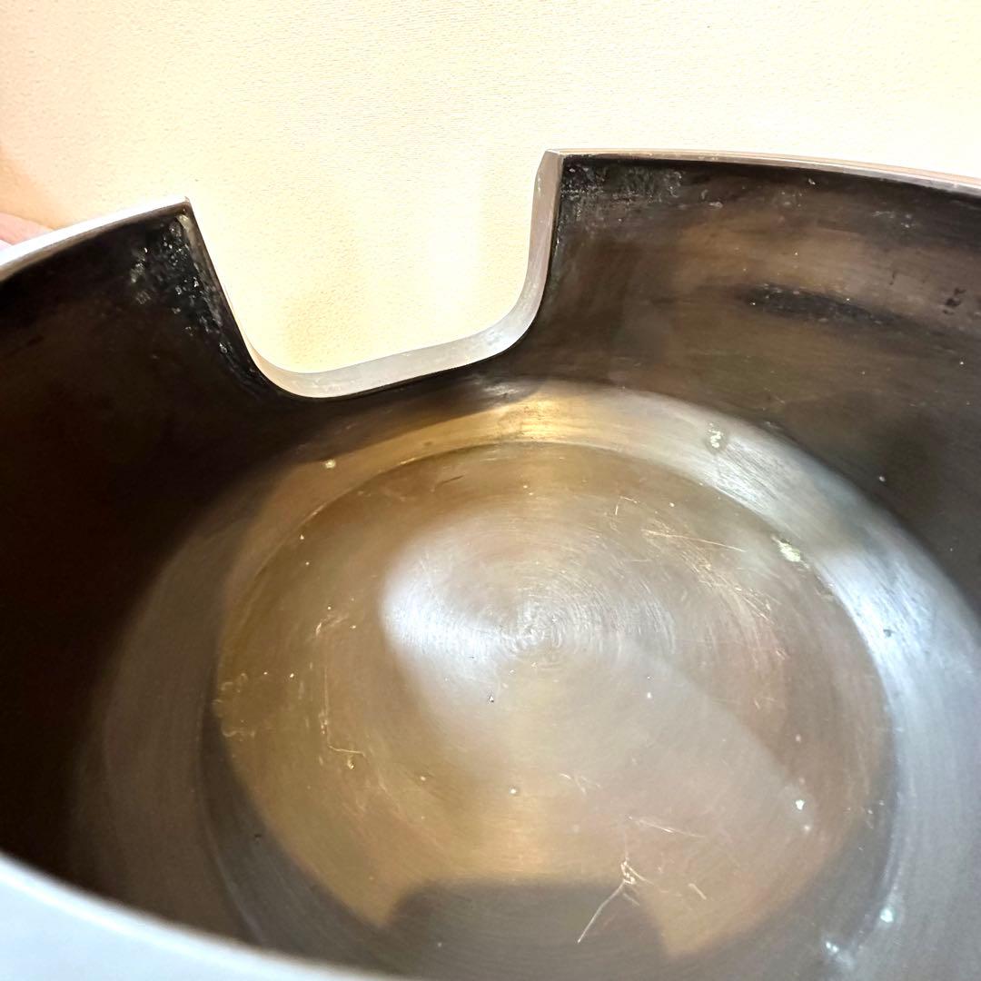 ♦︎未使用品♦︎茶道具　唐銅？面取り風炉　虫喰い 五徳　風炉