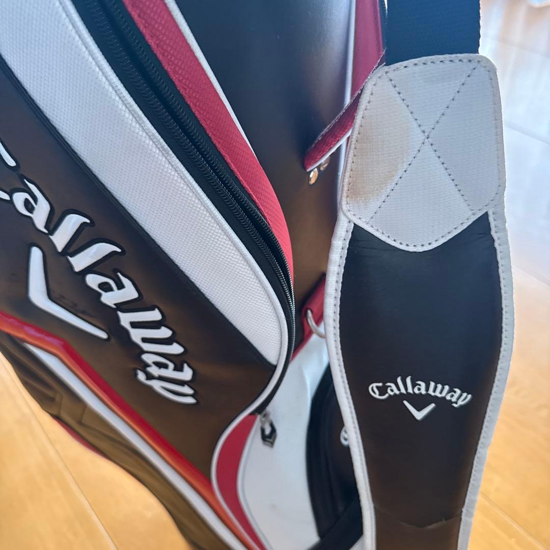 Callaway キャディバッグ 黒/白/赤