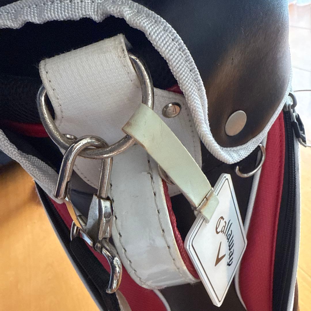 Callaway キャディバッグ 黒/白/赤