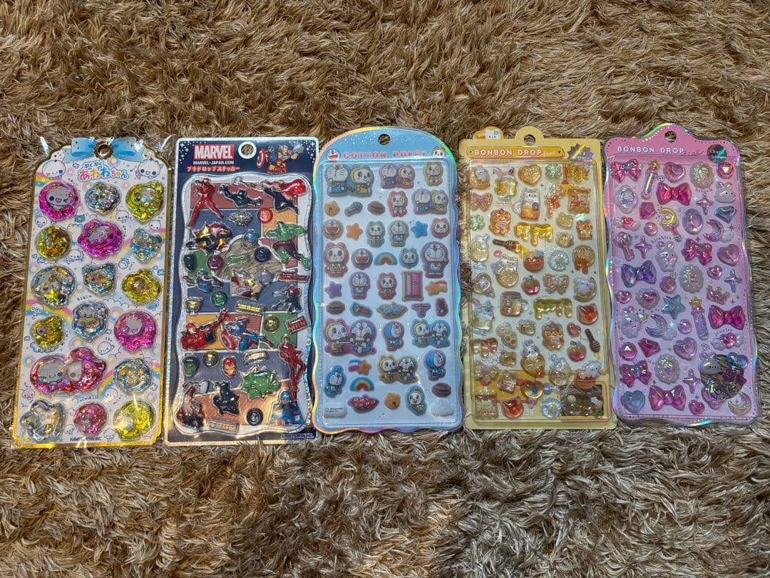 MARVEL & BONBON DROP シール5枚セット