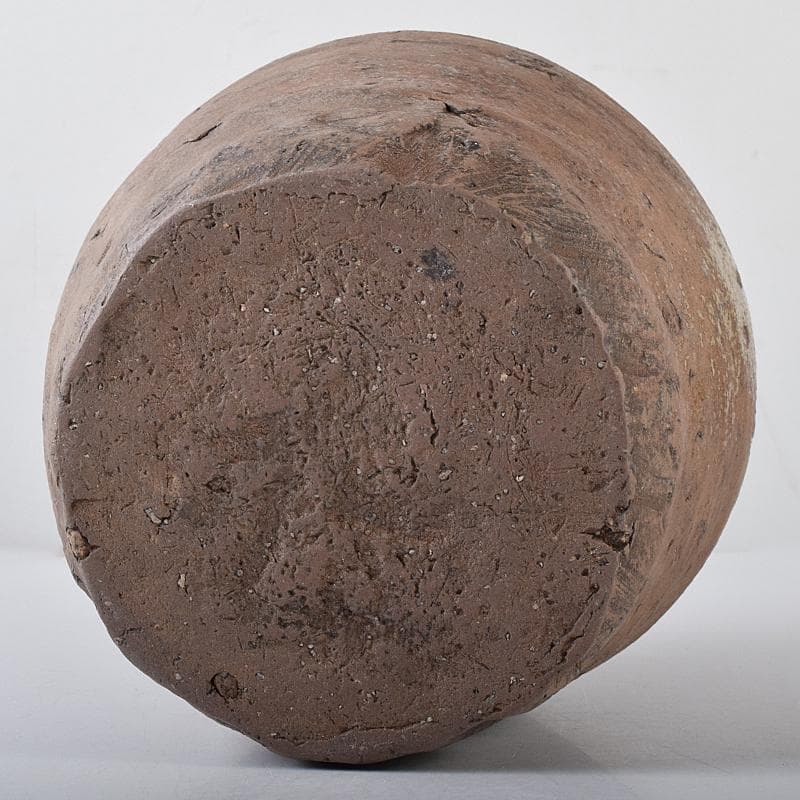 桂又三郎極め　室町初期　古備前　直線文壺水指　龍村光峯　宝雲緞子　MR7914B