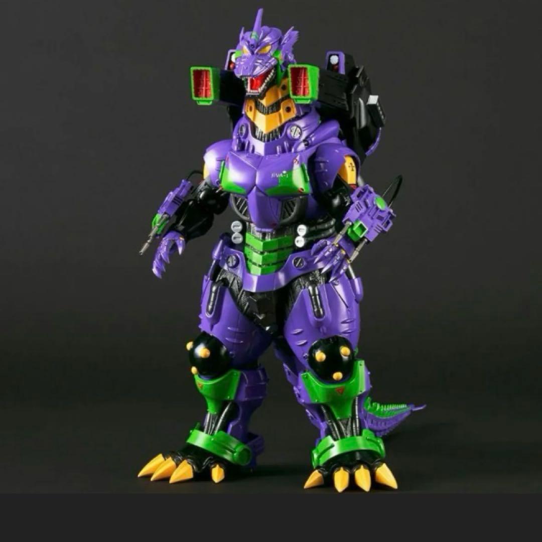 東宝大怪獣シリーズ 3式機龍(2002) 重武装型 エヴァ初号機カラー ゴジラ