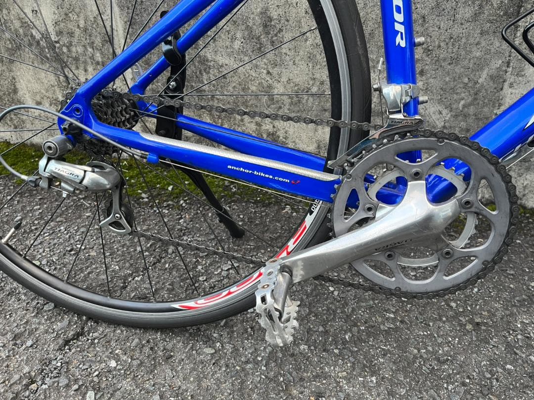 アンカー ロードバイク RFX8W ブルー トップチューブ約510㎜ 中古品