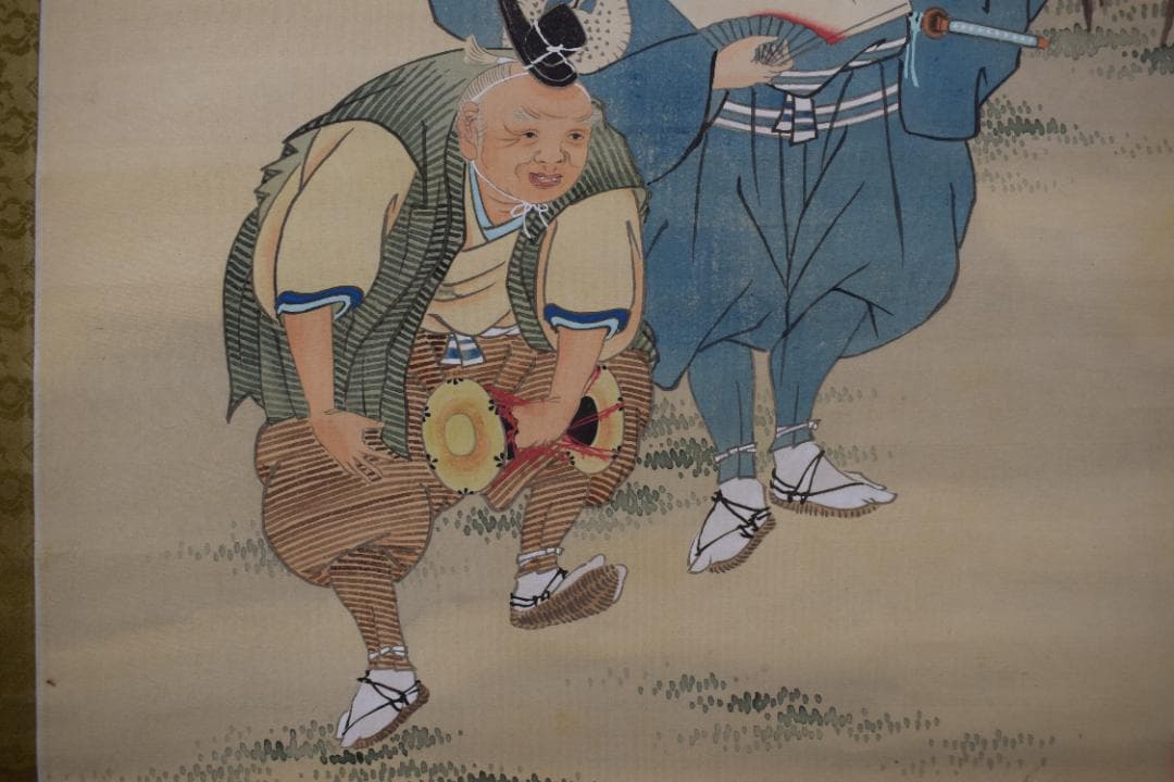 作者不詳/三河萬歳/正月掛/祝事掛/掛軸☆宝船☆Y-820　JM