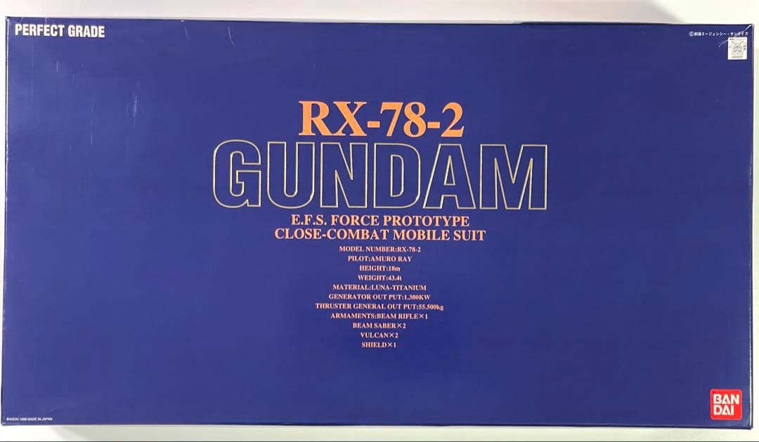 組立済み【PG】RX-78-2ガンダム2号機パーフェクトグレード1/60スケール