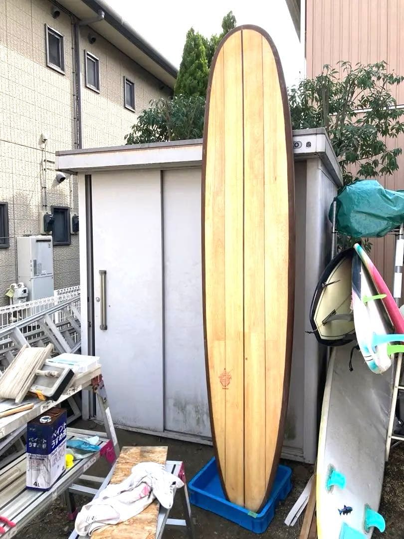 ❶希少バルサロングボード、シングル、290.湘南海岸周辺手渡し