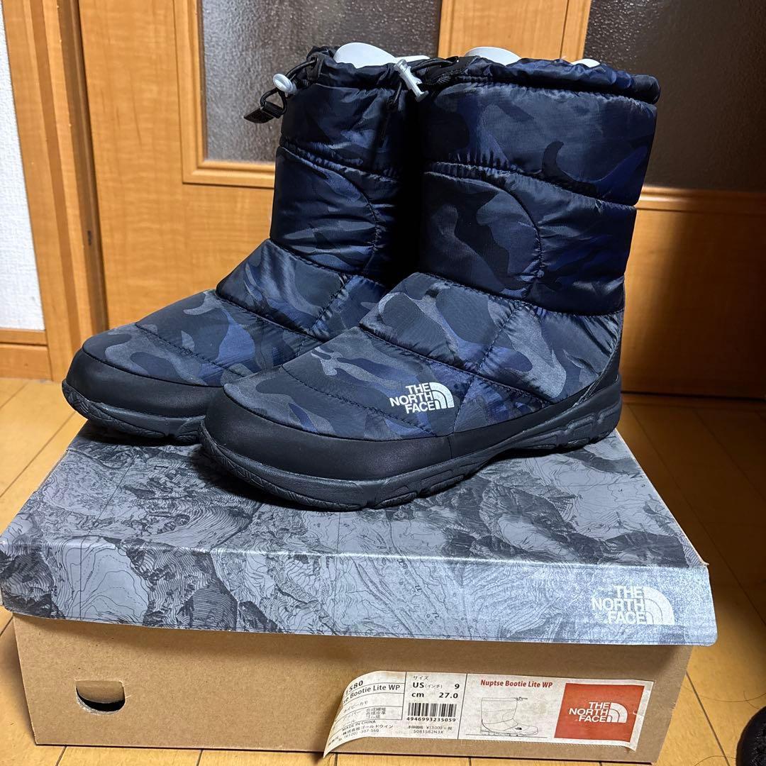 ノースフェイス　ブーツ　27センチ　ネイビーカモ