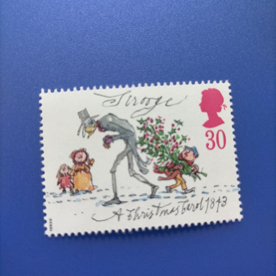 4077　外国切手　イギリス　1993年　クリスマス　可愛いデザイン　5種完