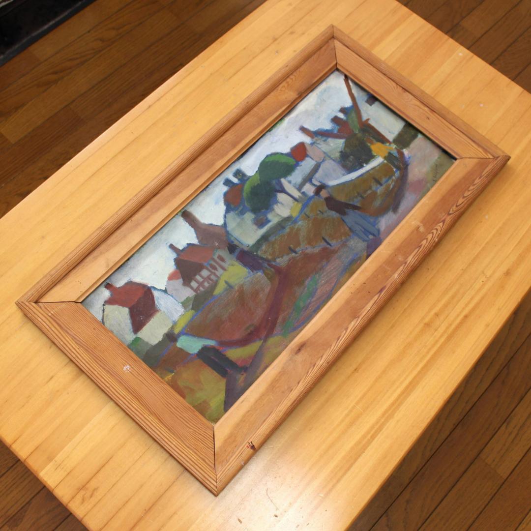 【超貴重・一点物】エリックホグラン　Erik Hoglund　油彩画　北欧アート