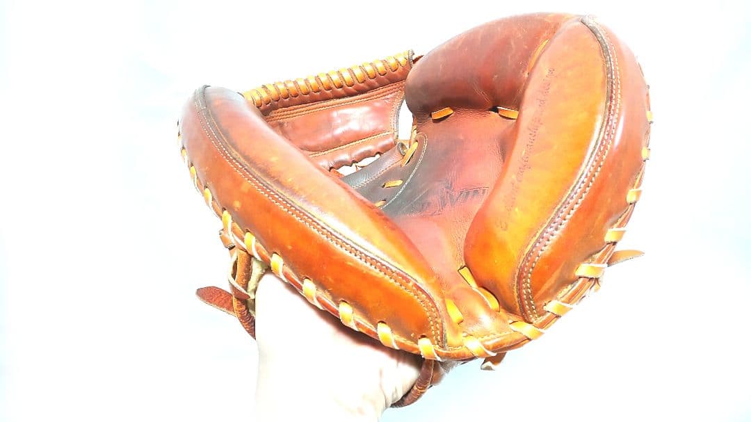 ミズノ 硬式 キャッチャーミット グローブ 野球 グラブ ビンテージ ワールドウ