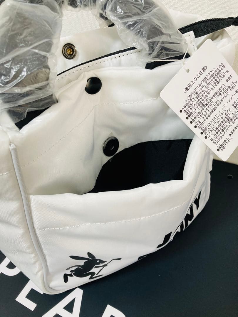 新品 パーリーゲイツ ジャックバニー カートバッグ 白 男女兼用モデル