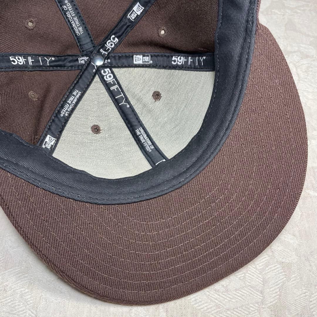 横浜ベイスターズ NEW ERA キャップ 旧ロゴ β ベータ 茶色