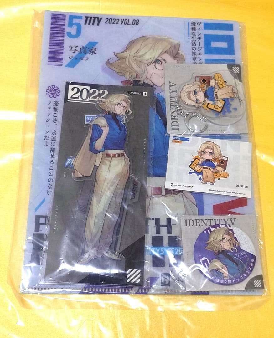 第五人格 写真家 ジョゼフ モデルシリーズ 夏コミ 缶バッジ アクリルスタンド