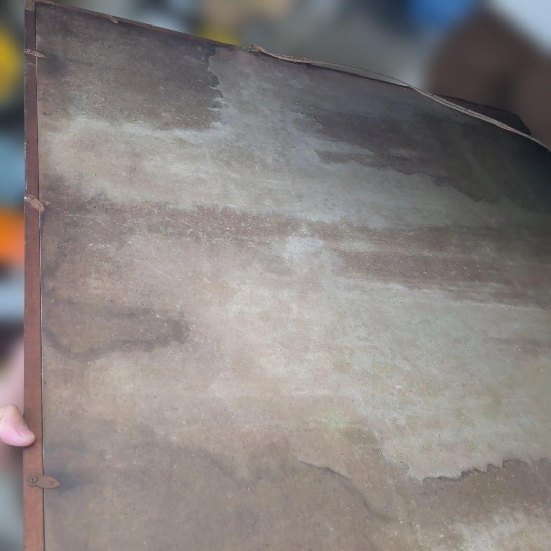 南部陽一郎　厳峰富士 　朝富士　日本画 木製フレーム　油絵