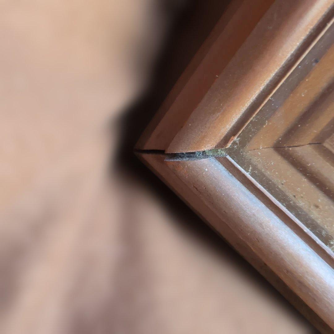 南部陽一郎　厳峰富士 　朝富士　日本画 木製フレーム　油絵