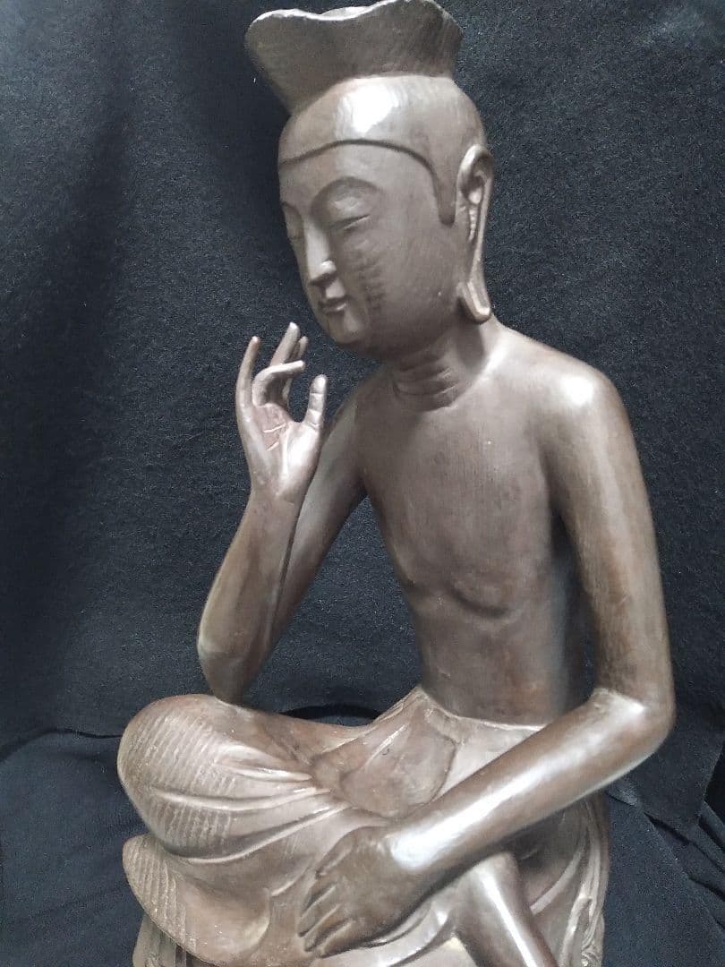 国宝彫刻第一号 広隆寺所蔵 「国宝 宝冠弥勒」 弥勒菩薩半跏思惟像 樹脂製