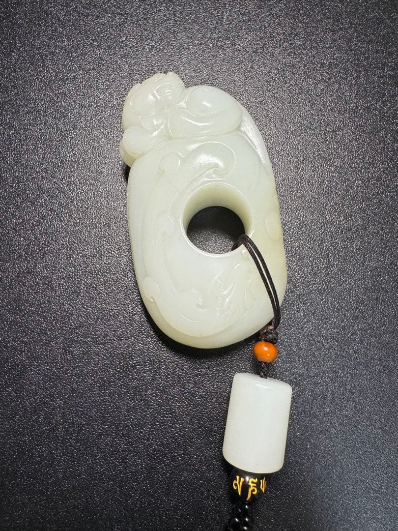 漢時代 和田玉 瑞獣 高古玉 置物 紋彫り件 時代物 中国古美術 骨董旧家蔵出し