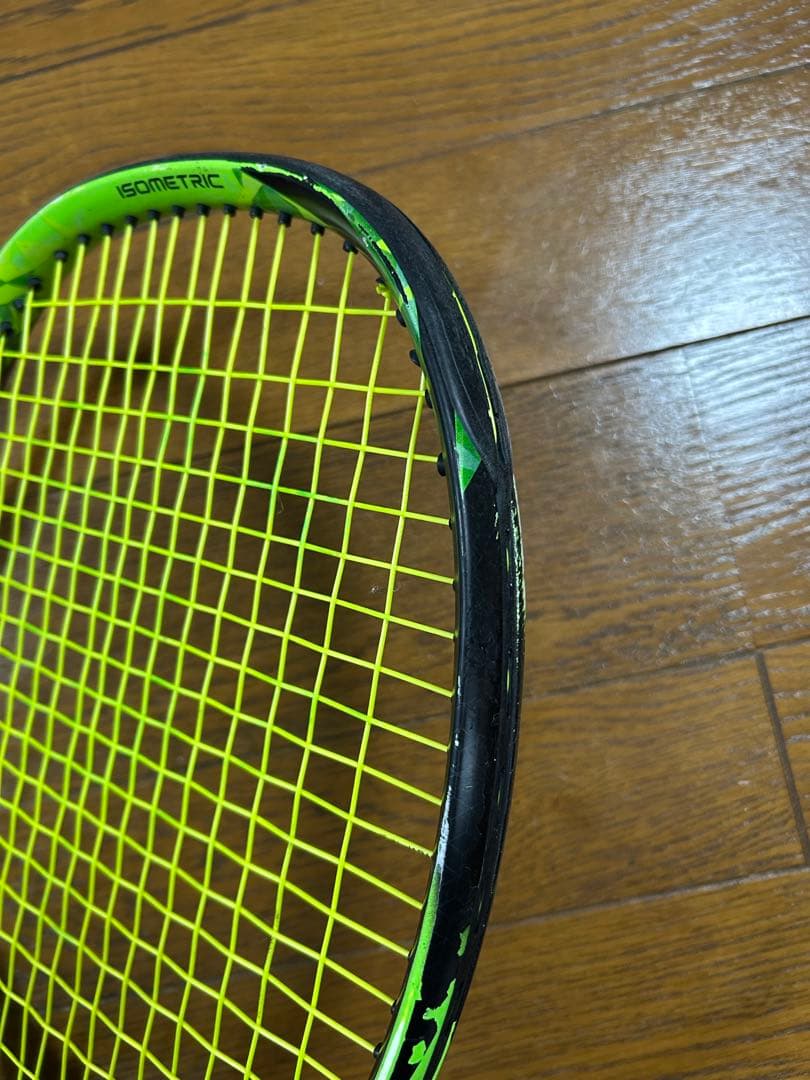YONEX EZONE100 ブラックグリーンテニスラケット袋あり