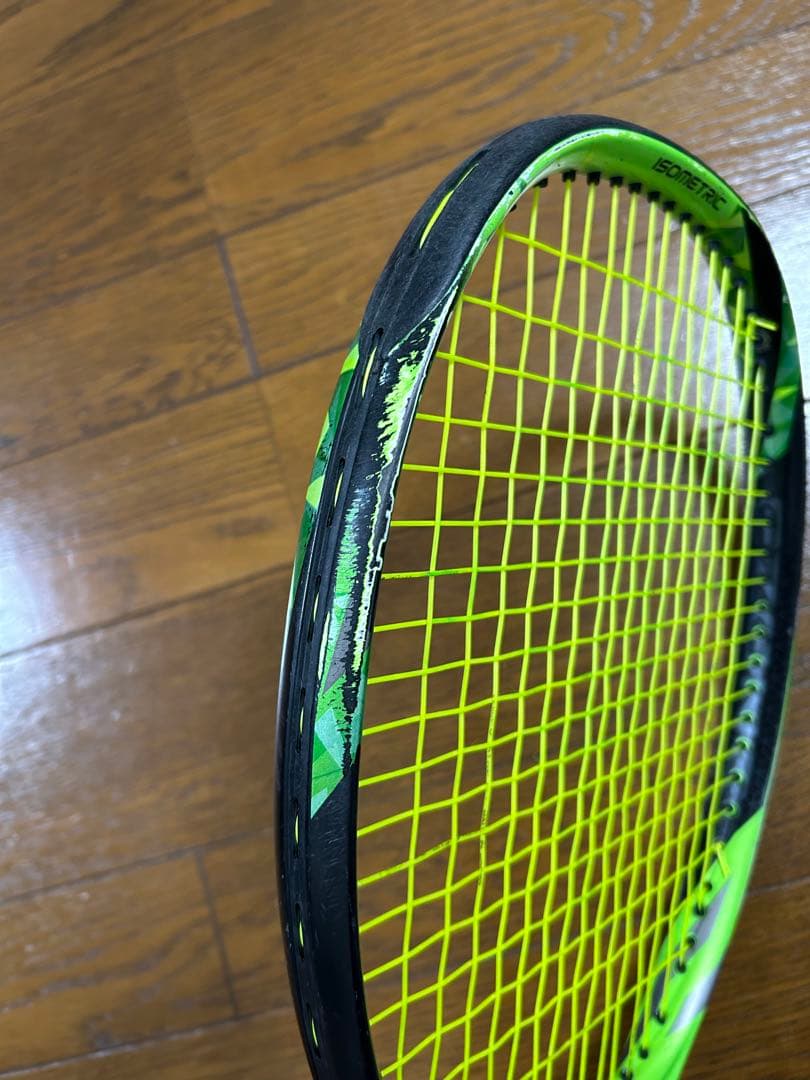YONEX EZONE100 ブラックグリーンテニスラケット袋あり