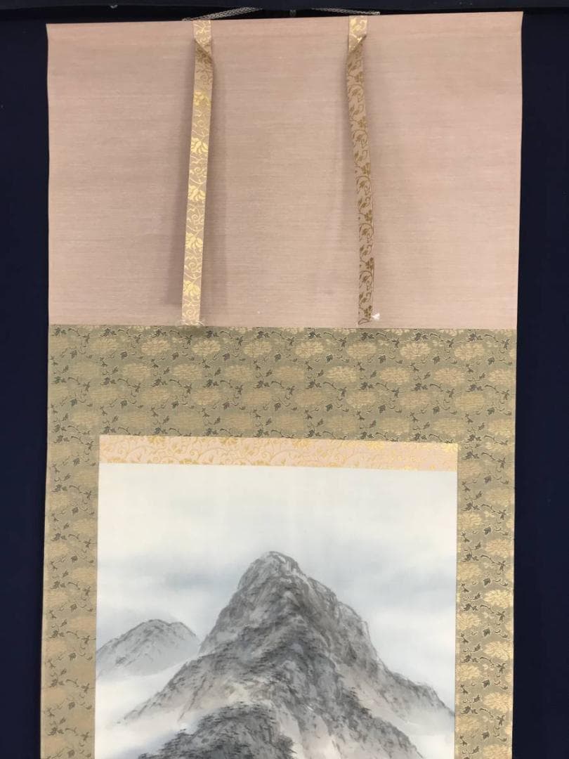 【真作】吉沢寒泉/渓山佳趣図/深山帰樵図/山水人物図/掛軸/名家伝来AB-896