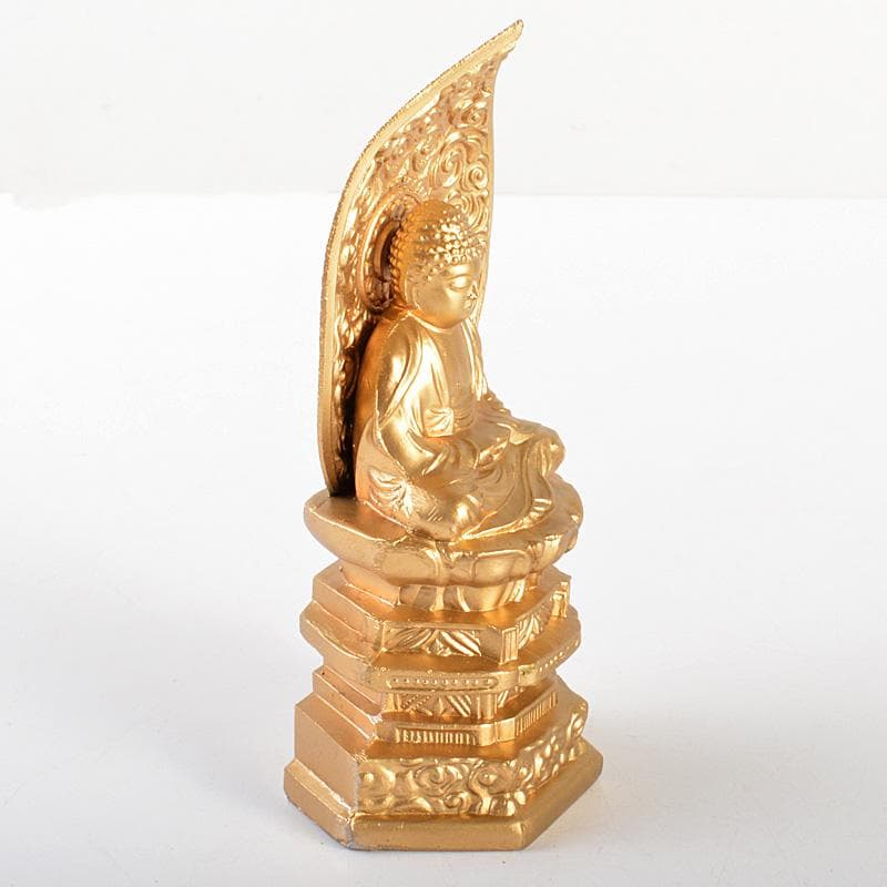 仏教美術　古銅鍍金　大日如來座像　仏像　C 6094