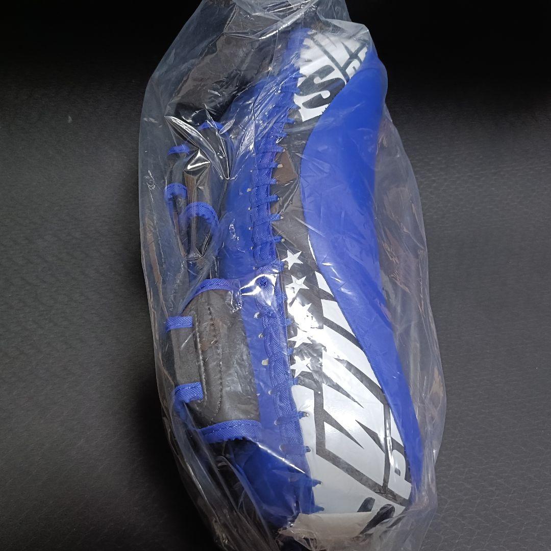 正規品 TWINS ツインズ キックミット Lサイズ ブルー 本革製 1つ売り