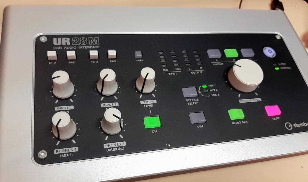 値下げ・美品！Steinberg UR28M！オーディオインターフェース送料無料