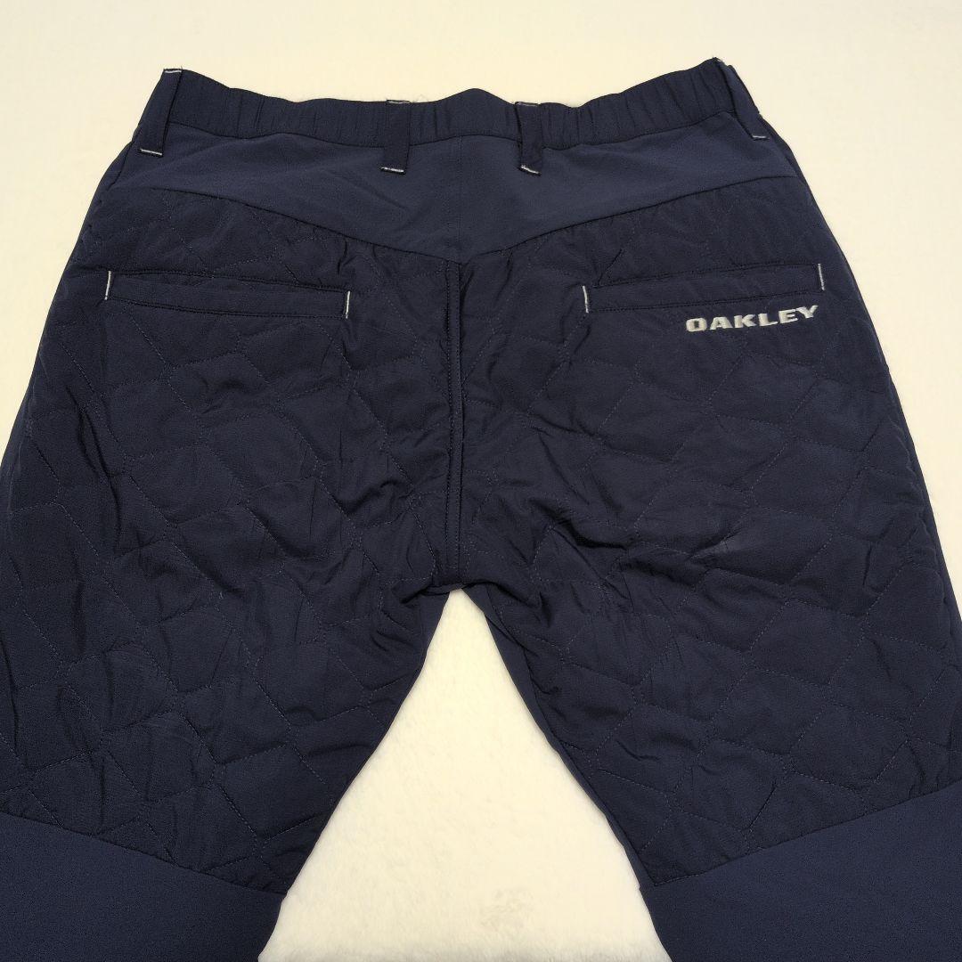 オークリー 中綿 キルティング パンツ XL ネイビー 防寒 防風 ゴルフ