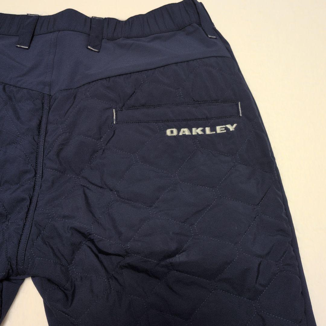 オークリー 中綿 キルティング パンツ XL ネイビー 防寒 防風 ゴルフ