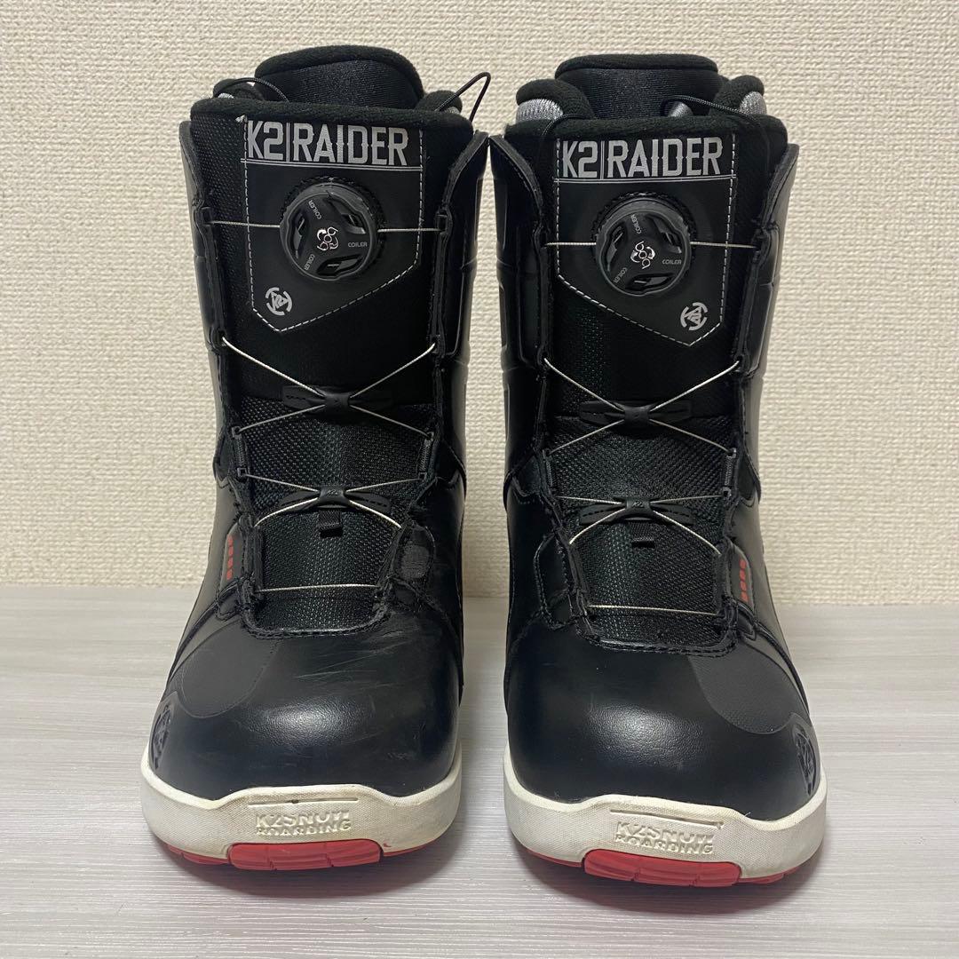 【美品】K2 RAIDER BOA 25cm ブラック　スノーボードブーツ