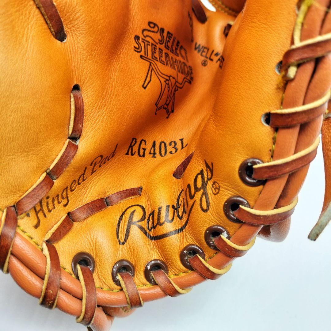 ローリングス 左投用 軟式 バスケットウェブ オールドグローブ サークルR刻印