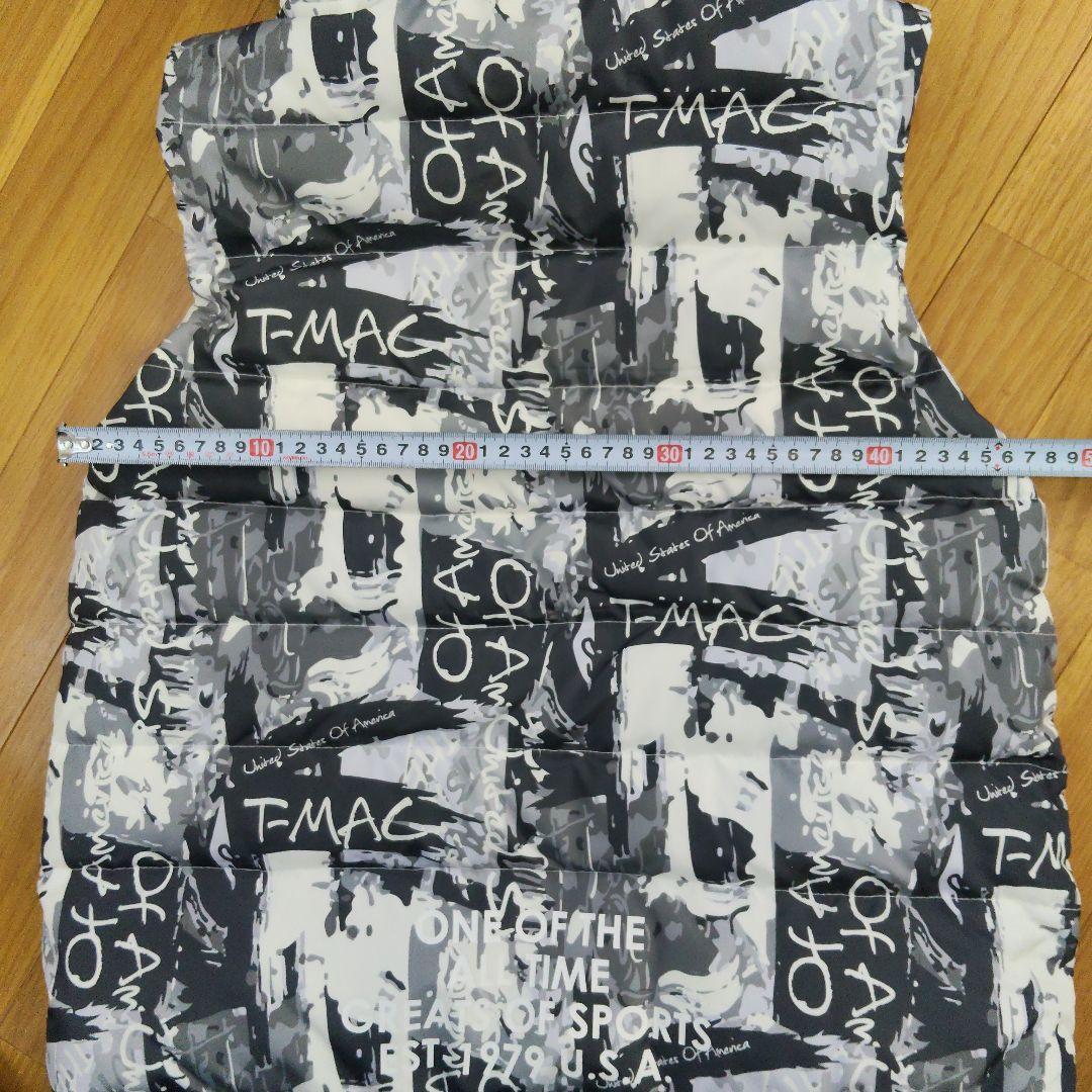 ティーマック　フード付きダウンベスト