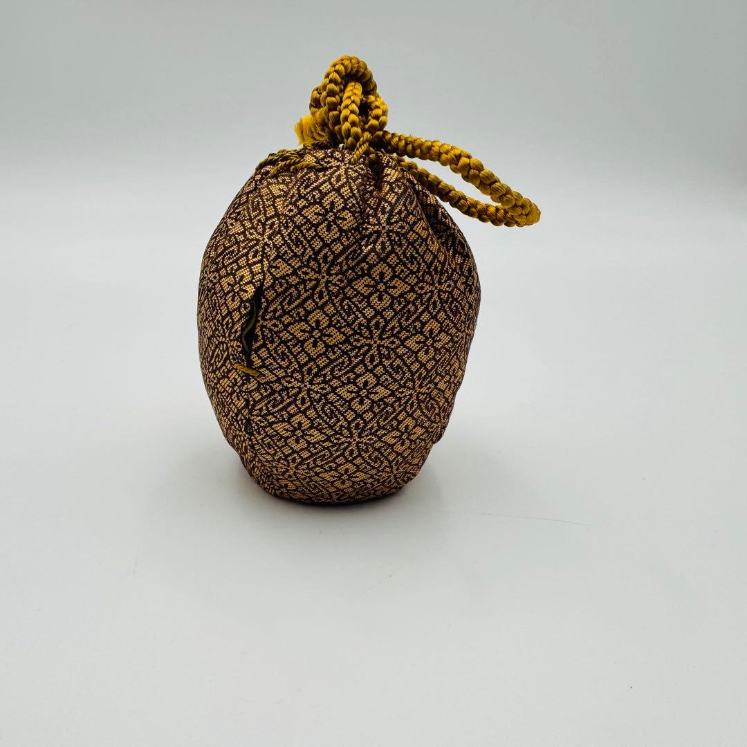 【小瀬戸　加藤唐三郎　文琳茶入　仕覆　共箱】茶道具　骨董　アンティーク