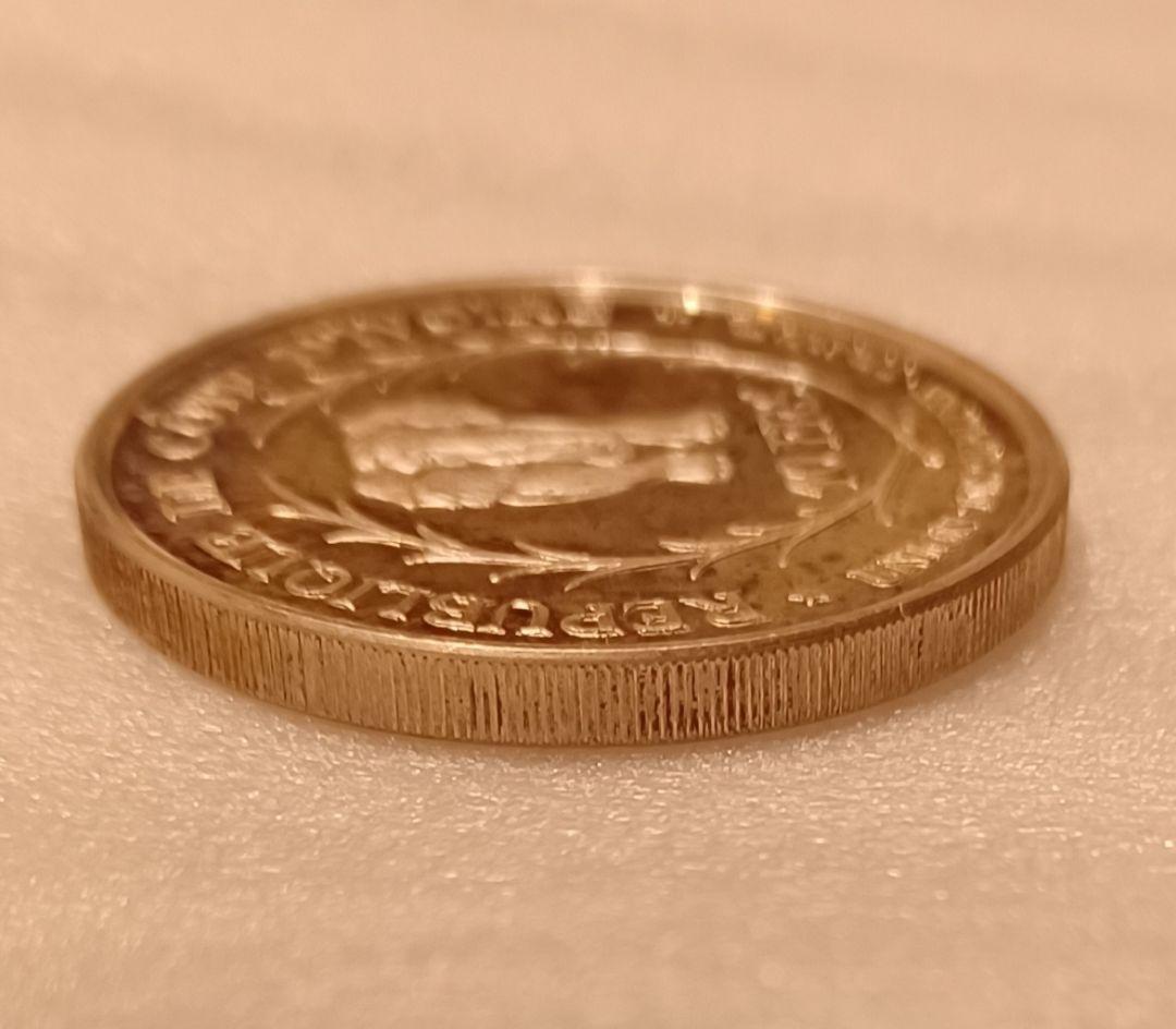 銀品位(.925)銀貨の厚みが魅力的 象さんと初代大統領の銀貨 1966年限定品