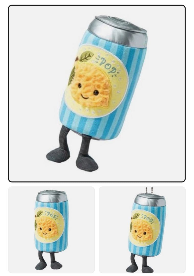 新作・ロンドン限定Jease Can of Pop サイダー缶ぬいぐるみ