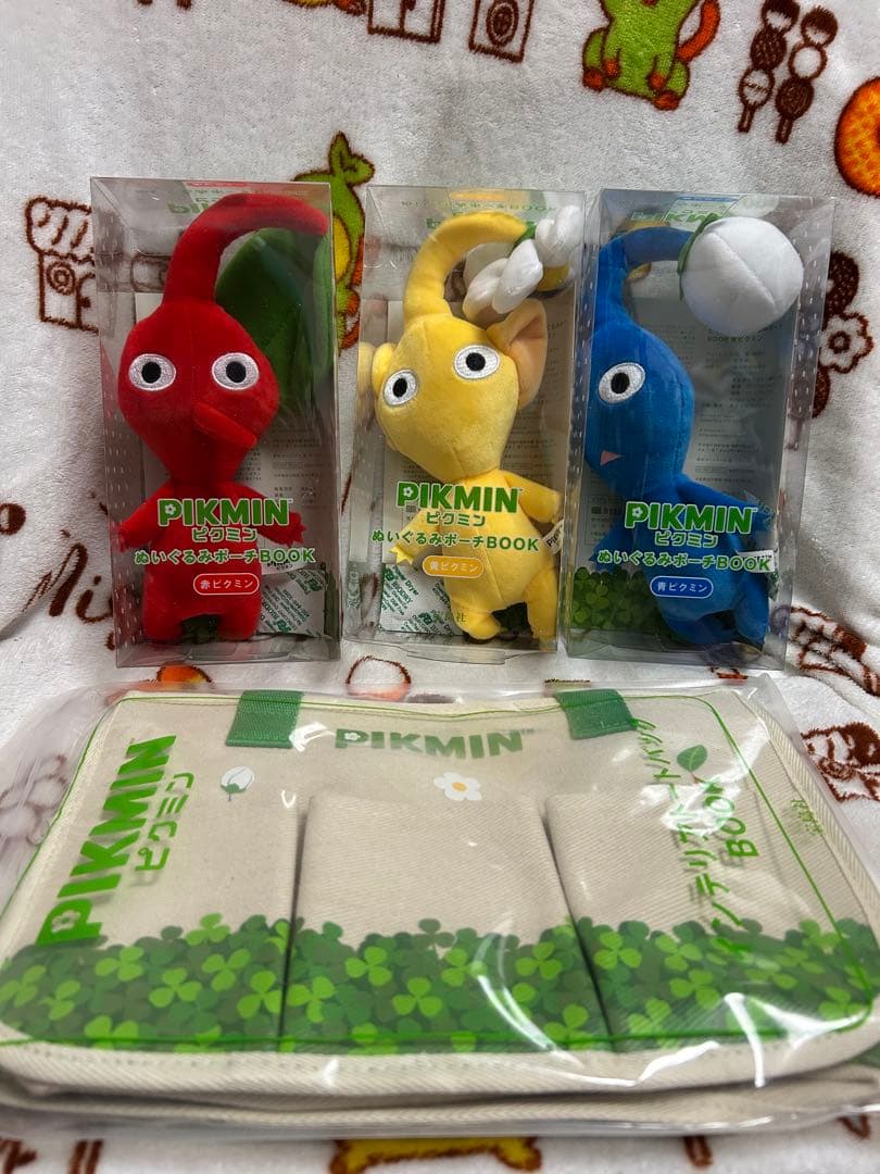 ピクミン　ぬいぐるみポーチBOOK インテリアトートバッグ BOOK 4点セット