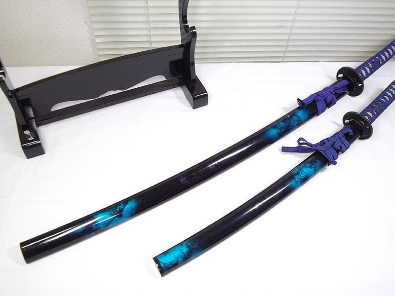 模造刀　陣太刀　大小刀　マーブル鞘
