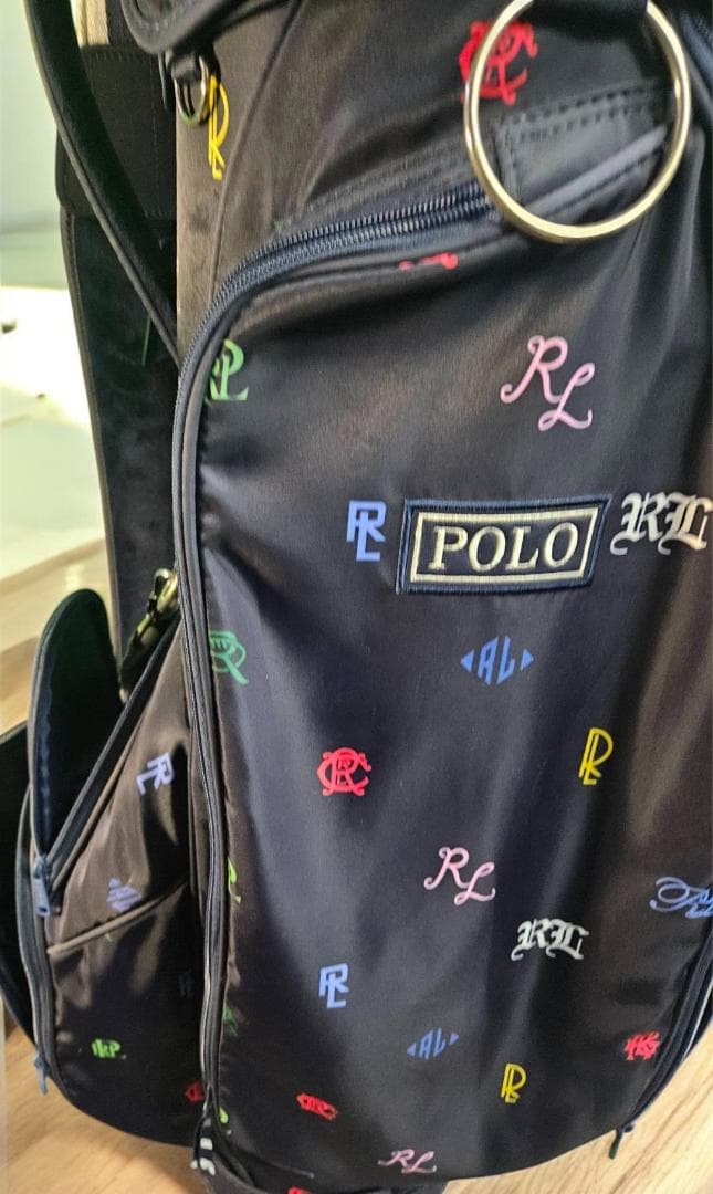 501超美品Polo マルチカラーゴルフバッグ