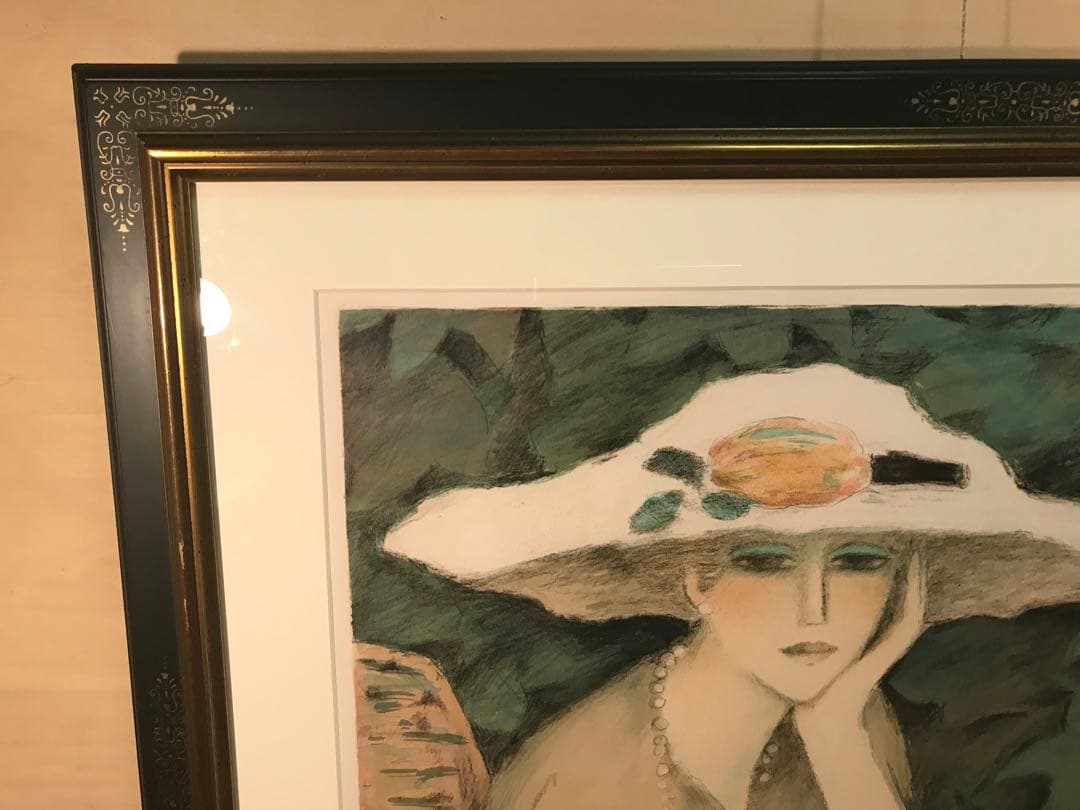 カシニョール　「クリスティーヌ」　リトグラフ　直筆サイン・作品保証書有り