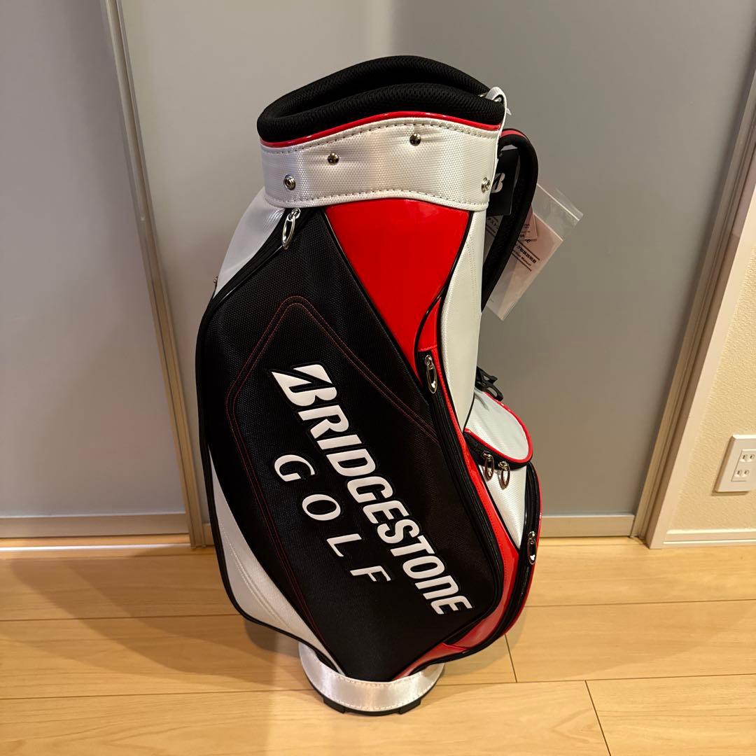 BRIDGESTONE GOLF キャディバッグ 白/赤/黒