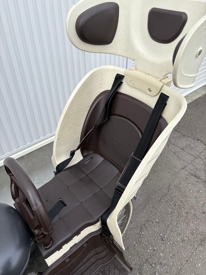 【札幌手渡し】チャイルドシート付きシティサイクル。ブリヂストン製アンジェリーノ