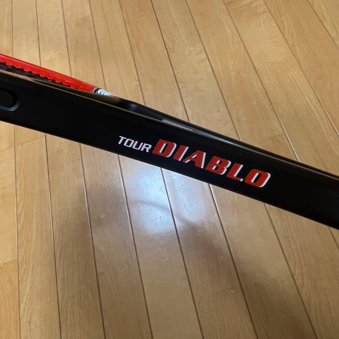 プリンス TOUR DIABLO 675 硬式テニスラケット グリップ2 美品