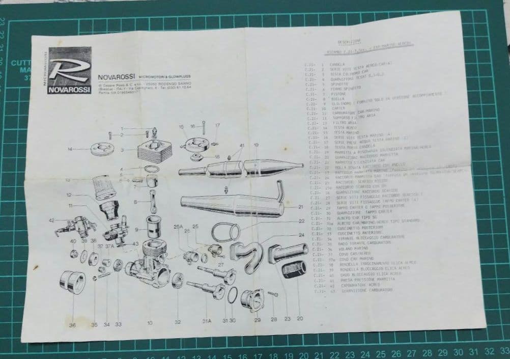 NOVAROSSI CS21 模型用小型エンジン
