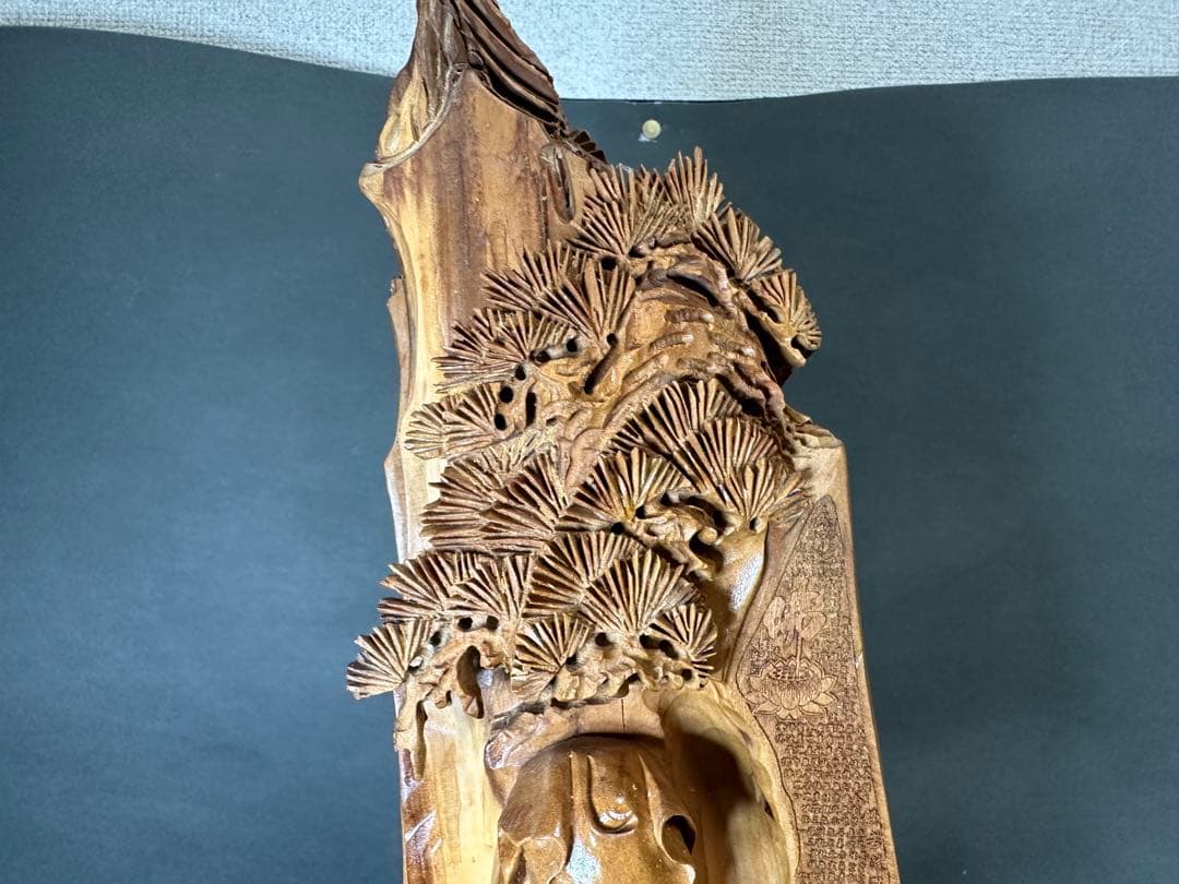 白檀　観音　木彫り　仏教美術　仏像 骨董 仏教　密教　置物アンティーク