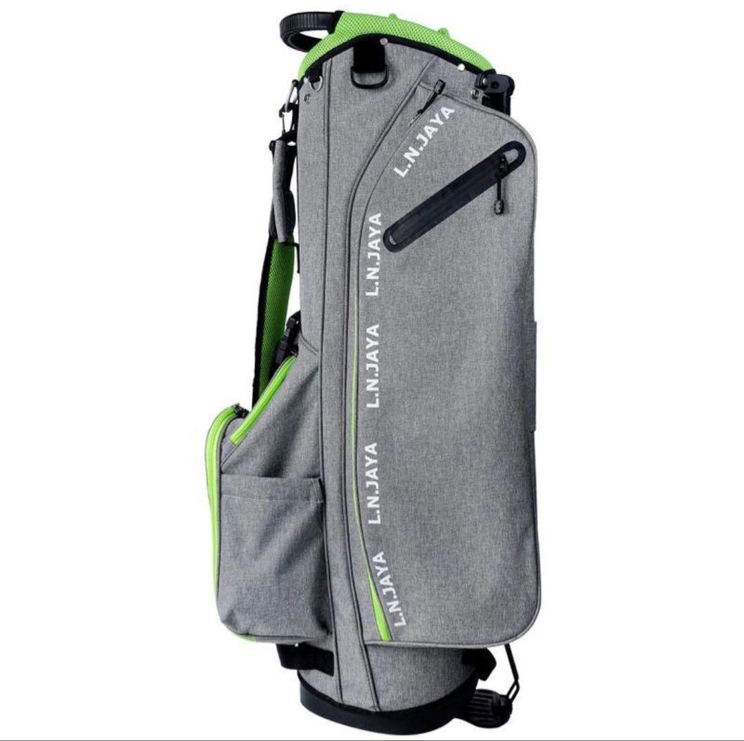 新品　LNJAYA キャディバッグ グレー/グリーン