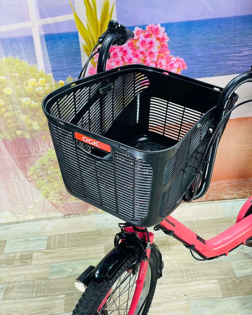 パナソニックギュット⭐️12AH！子供乗せ電動アシスト自転車Y3155