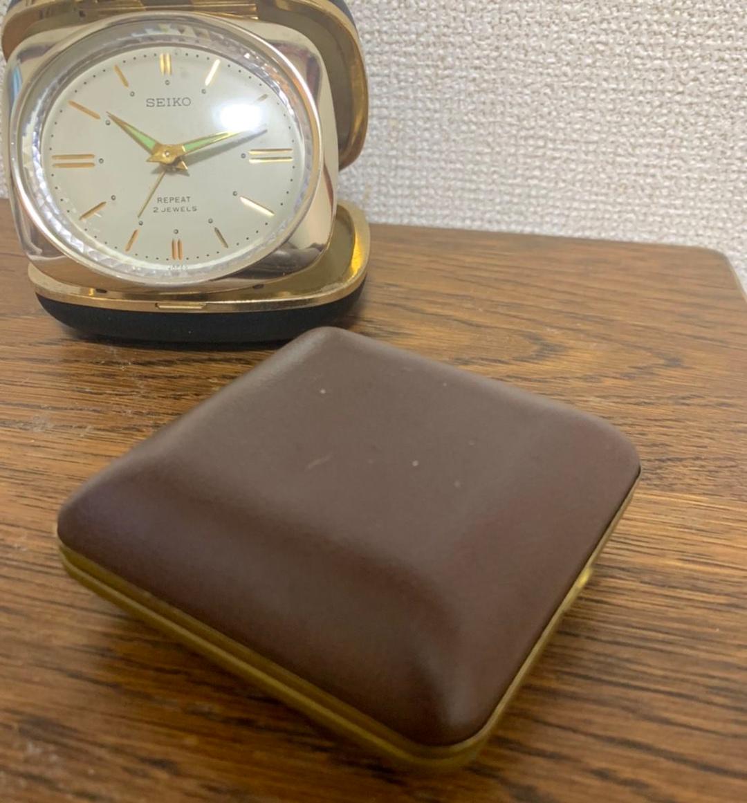 レア　ヴィンテージトラベルクロック置時計　ミッドセンチュリー