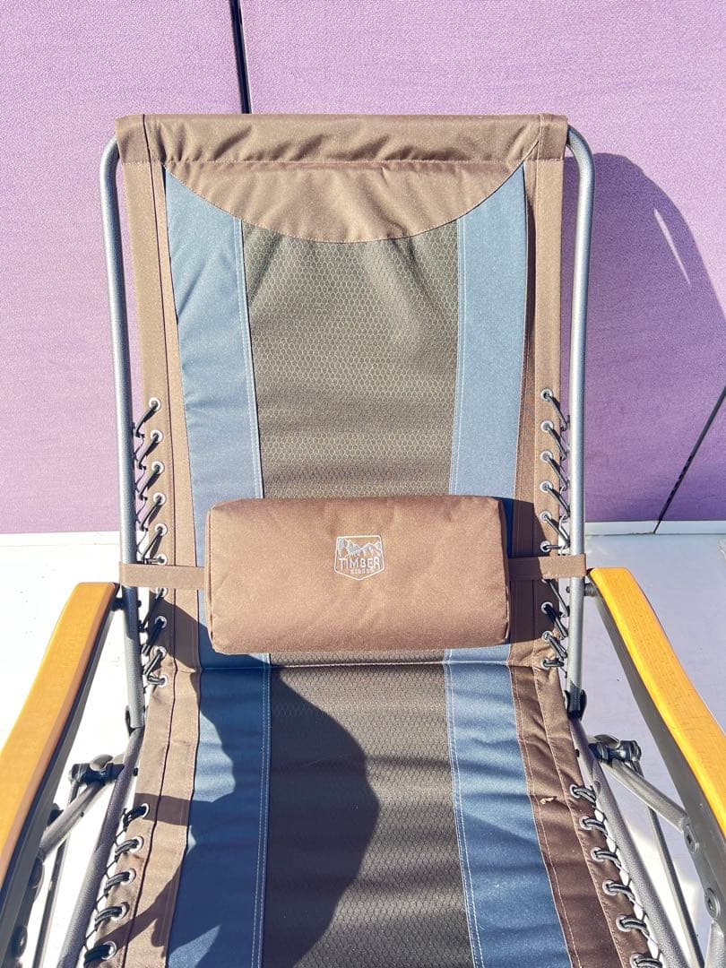 TIMBER RIDGE 折りたたみリクライニングチェア、リクライニング機能付き