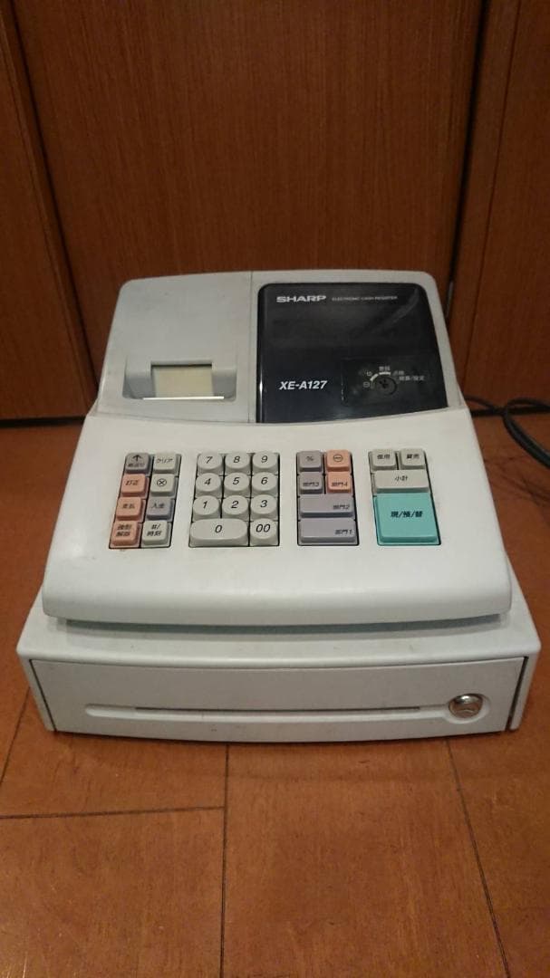 SHARP 電子レジスター XE-A127 店舗用品 レジ　ドロワーキー無し